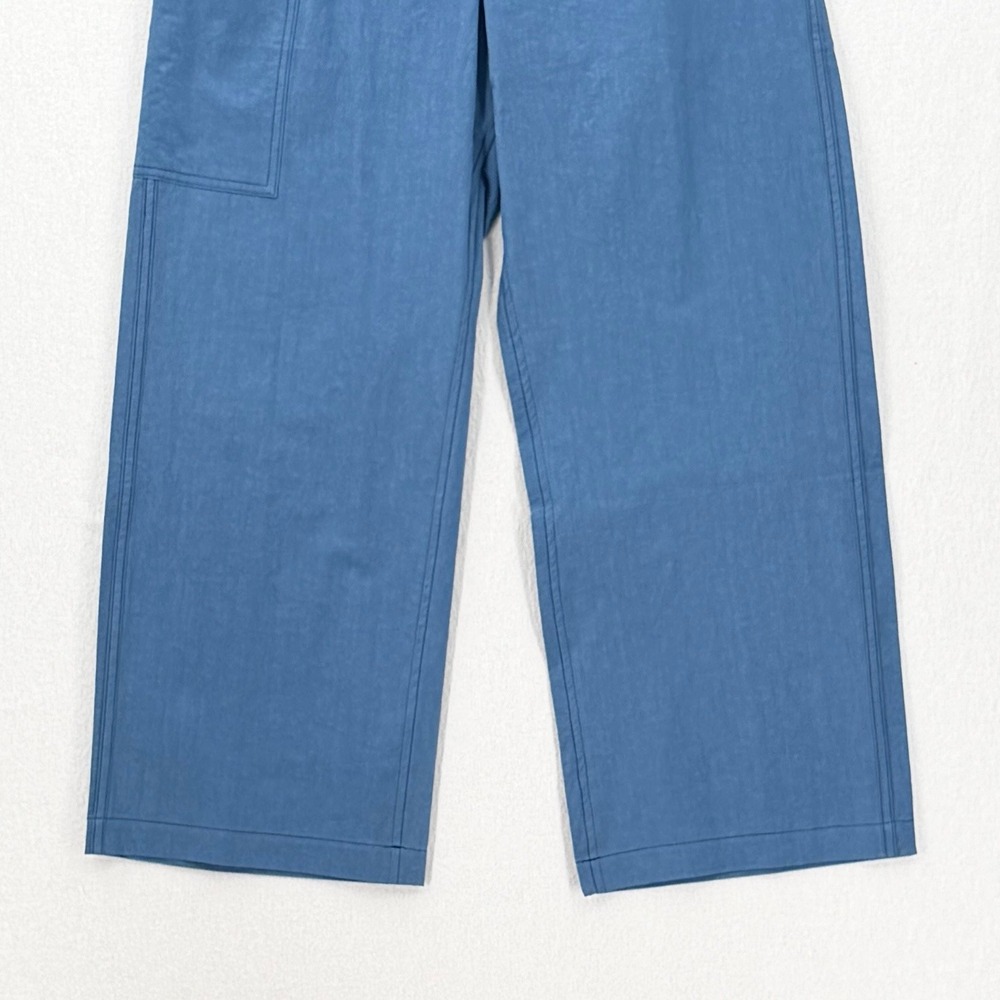 The Little Project Pants Women Small Blue Drawstring Wide Leg Utility Pocket - Picture 10 of 13